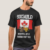 CANADA Sociable Cheers Brewtiful Beer T-shirt (Voorkant)