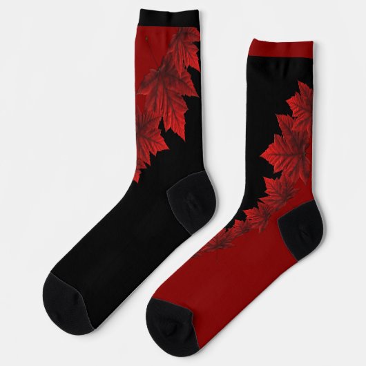 Canada Socks Canada Maple Leaf Socks Customize Sokken (Links)