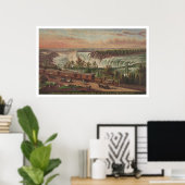 Canada Southern Railway aan de Niagara Herfsten Poster (Thuiskantoor)