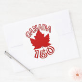 Canada Souvenir 150 Stickers Maple Leaf Stickers (Envelop)