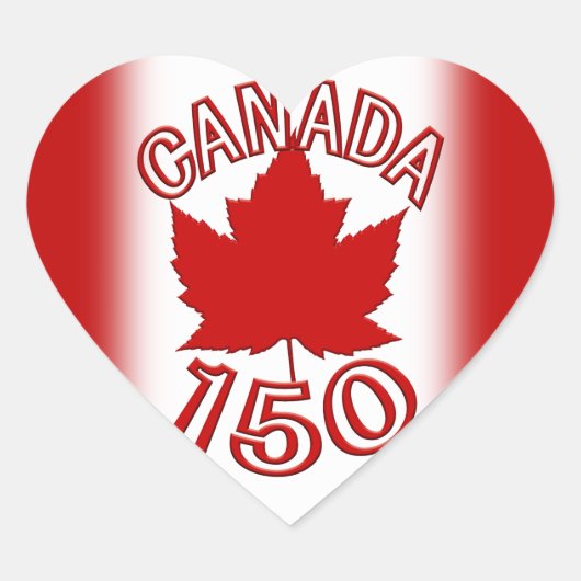 Canada Souvenir 150 Stickers Maple Leaf Stickers (Voorkant)