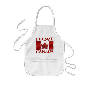 Canada Souvenir Apron Kind I Love Canada Apron Kinder Schort