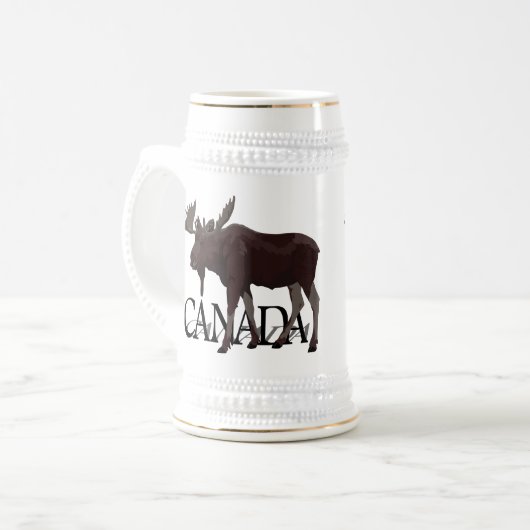 Canada Souvenir Beer Mok Canada Moose Beer Stein (Voorkant links)