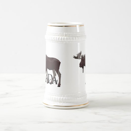 Canada Souvenir Beer Mok Canada Moose Beer Stein (Center)