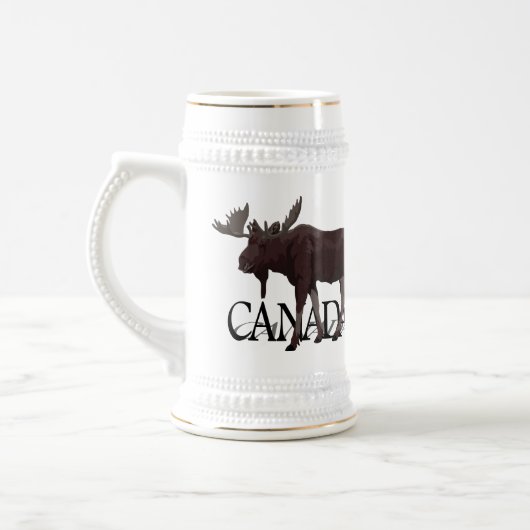 Canada Souvenir Beer Mok Canada Moose Beer Stein (Links)