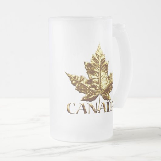 Canada Souvenir Bierglas Canada Bier Mok Custom (Voorkant rechts)