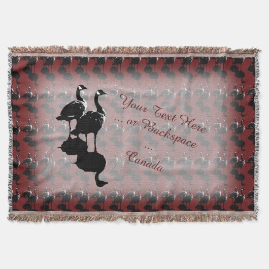 Canada Souvenir Blanket Canada Goose Throw Blanket Deken (Voorkant)