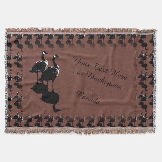 Canada Souvenir Blanket Canada Goose Throw Blanket Deken (Voorkant)