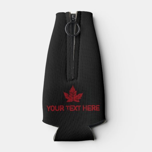 Canada Souvenir Bottle Cooler - Speciaal aangepast (Achterkant)