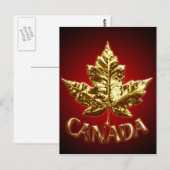 Canada Souvenir Briefkaarten Canada Flag Art Cards (Voorkant / Achterkant)
