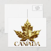 Canada Souvenir Briefkaarten Canada Flag Art Kaart (Voorkant / Achterkant)