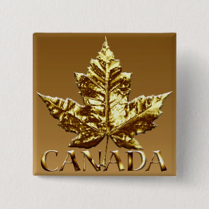 Canada Souvenir Button Gold Canada Buttonnen Gifts