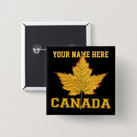 Canada Souvenir Button Varsity Canada Buttonnen Pi (Voorkant /achterkant)