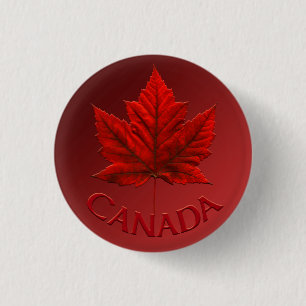 Canada Souvenir Buttonnen Canada Vlag Maple Leaf P Ronde Button 3,2 Cm