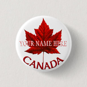 Canada Souvenir Buttonnen Canada Vlag Maple Leaf P Ronde Button 3,2 Cm