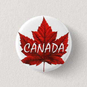 Canada Souvenir Buttonnen Canada Vlag Maple Leaf P Ronde Button 3,2 Cm
