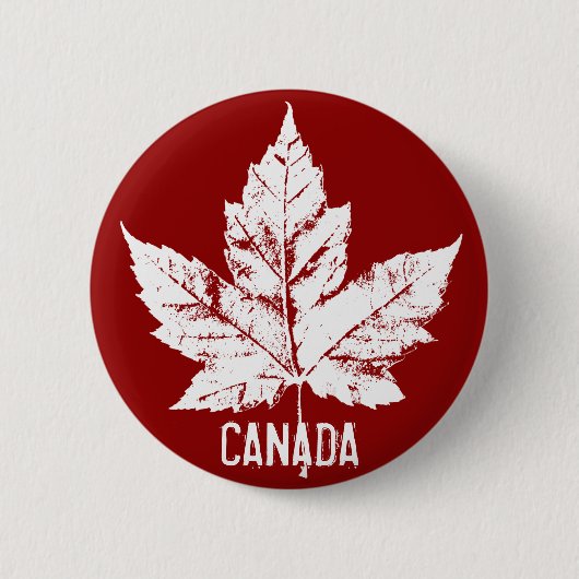 Canada Souvenir Buttonnen Canada Vlag Maple Leaf P Ronde Button 5,7 Cm (Voorkant)