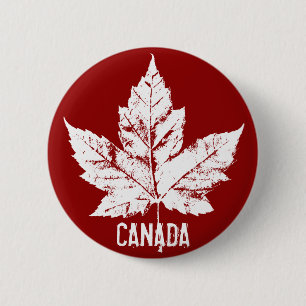 Canada Souvenir Buttonnen Canada Vlag Maple Leaf P Ronde Button 5,7 Cm