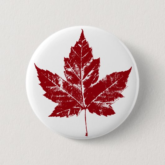 Canada Souvenir Buttonnen Canada Vlag Maple Leaf P Ronde Button 5,7 Cm (Voorkant)