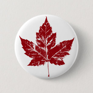 Canada Souvenir Buttonnen Canada Vlag Maple Leaf P Ronde Button 5,7 Cm