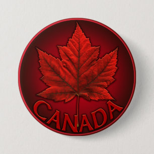 Canada Souvenir Buttonnen Canada Vlag Maple Leaf P Ronde Button 7,6 Cm