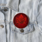 Canada Souvenir Buttonnen Canada Vlag Maple Leaf P Ronde Button 7,6 Cm (In situ)