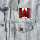 Canada Souvenir Buttonnen Canada Vlag Maple Leaf P Vierkante Button 5,1 Cm (In situ)
