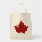 Canada Souvenir Canvas tassen Canada Maple Leaf Ba (Voorkant)