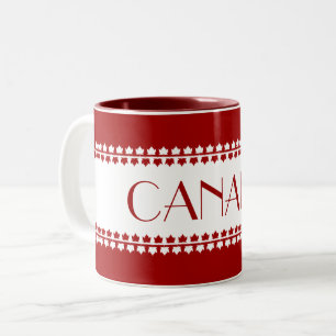 Canada Souvenir Coffee Cup Aangepaste Canada Mokke Tweekleurige Koffiemok