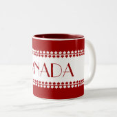 Canada Souvenir Coffee Cup Aangepaste Canada Mokke Tweekleurige Koffiemok (Voorkant rechts)