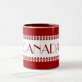 Canada Souvenir Coffee Cup Aangepaste Canada Mokke Tweekleurige Koffiemok (Center)