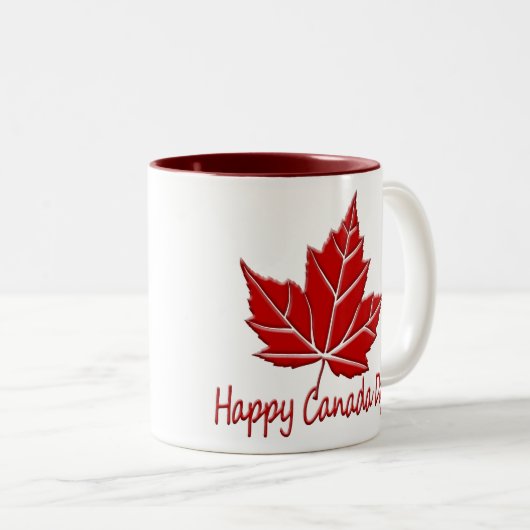Canada Souvenir Coffee Cup Happy Canada Day Mokken (Voorkant rechts)