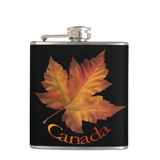 Canada Souvenir Flask Autumn Canada Drink Flask Heupfles (Voorkant)