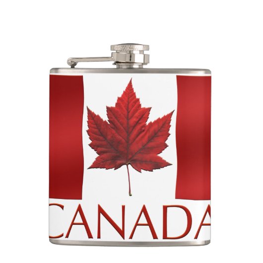 Canada Souvenir Flask Canada Flag Drink Flask Gift Heupfles (Voorkant)