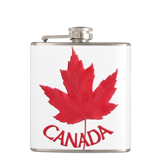 Canada Souvenir Flask Canada Flag Drink Flask Gift Heupfles (Voorkant)