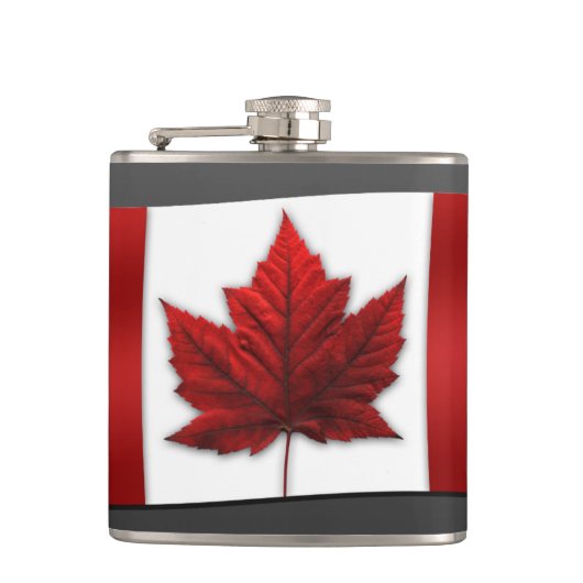 Canada Souvenir Flask Canada Flag Drink Flasks Heupfles (Voorkant)