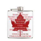 Canada Souvenir Flask Canadees Anthem Drink Flask Heupfles (Voorkant)