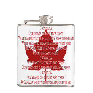 Canada Souvenir Flask Canadees Anthem Drink Flask Heupfles