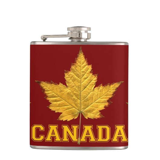 Canada Souvenir Flask Custom Canada Drink Flask Heupfles (Voorkant)