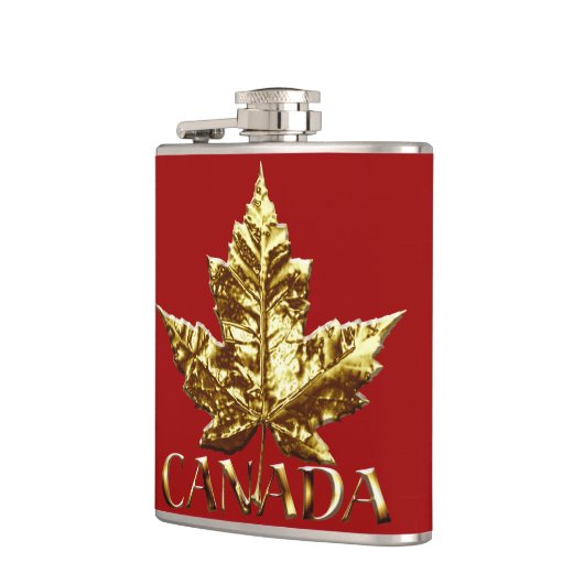 Canada Souvenir Flask Gold Medal Canada Flask Heupfles (Links)