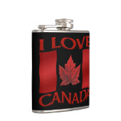 Canada Souvenir Flask I Love Canada Flasks Gifts Heupfles (Rechts)