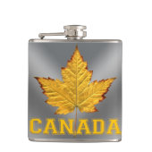 Canada Souvenir Flask Varsity Canada Drink Flask Heupfles (Voorkant)