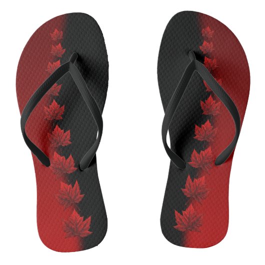 Canada Souvenir Flip Flop Sandals Canada Shoes (Voetbed)