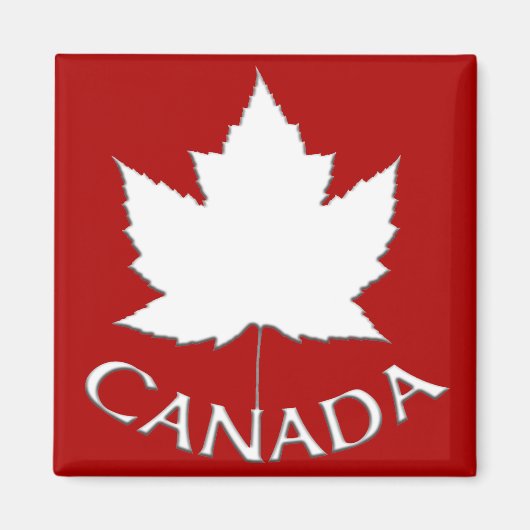 Canada Souvenir Fridge Magnet Canada Maple Leaf (Voorkant)