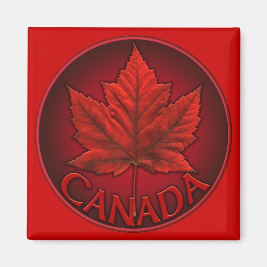 Canada Souvenir Fridge Magnet Canada Maple Leaf (Voorkant)