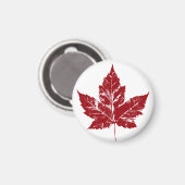 Canada Souvenir Fridge Magnet Canada Maple Leaf (Voorkant / Achterkant)