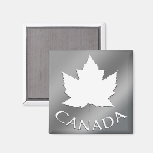 Canada Souvenir Fridge Magnet Canada Maple Leaf (Voorkant / Achterkant)