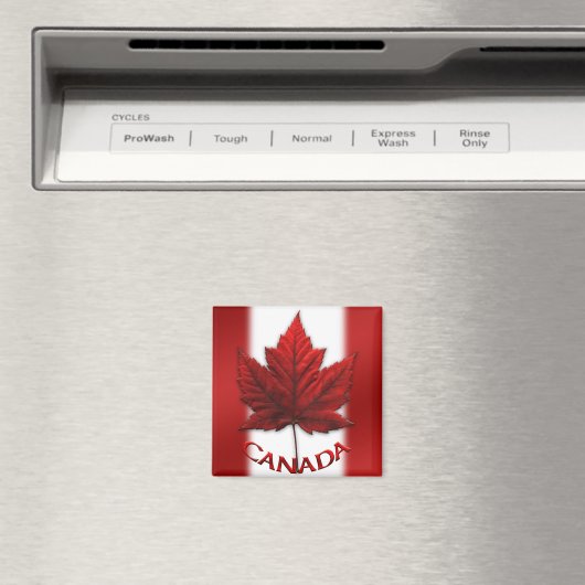 Canada Souvenir Fridge Magnet Canada Maple Leaf (Insitu (Vaatwasser))