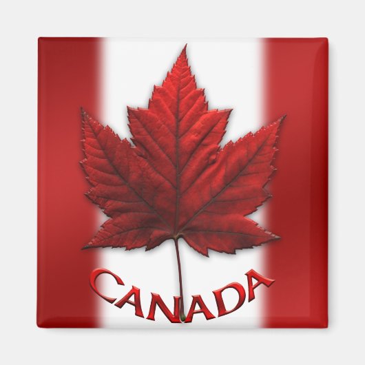 Canada Souvenir Fridge Magnet Canada Maple Leaf (Voorkant)