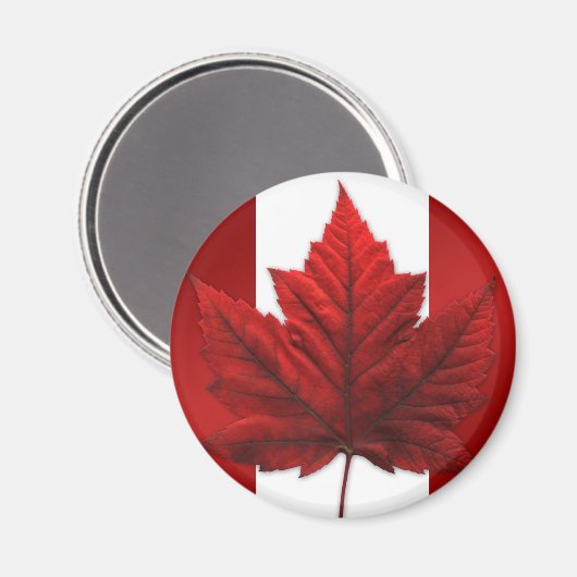 Canada Souvenir Fridge Magnet Canada Maple Leaf (Voorkant / Achterkant)